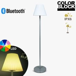 Color Block Lampe Salon Multifonction, Enceinte Bluetooth Waterproof IPX6 - Néon Colorblock