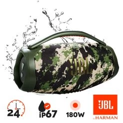 Enceinte Sans Fil JBL Boombox 3, Son Ultra-Puissant Autonomie 24 Heures, Étanche IP67 - Camouflage