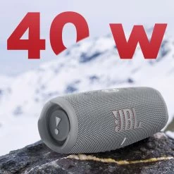 Enceinte Bluetooth JBL Charge 5, Étanche IP67 + Powerbank Intégré - Autonomie 20H - Gris -Musique recherchée. spik jbl charge5 gy 5