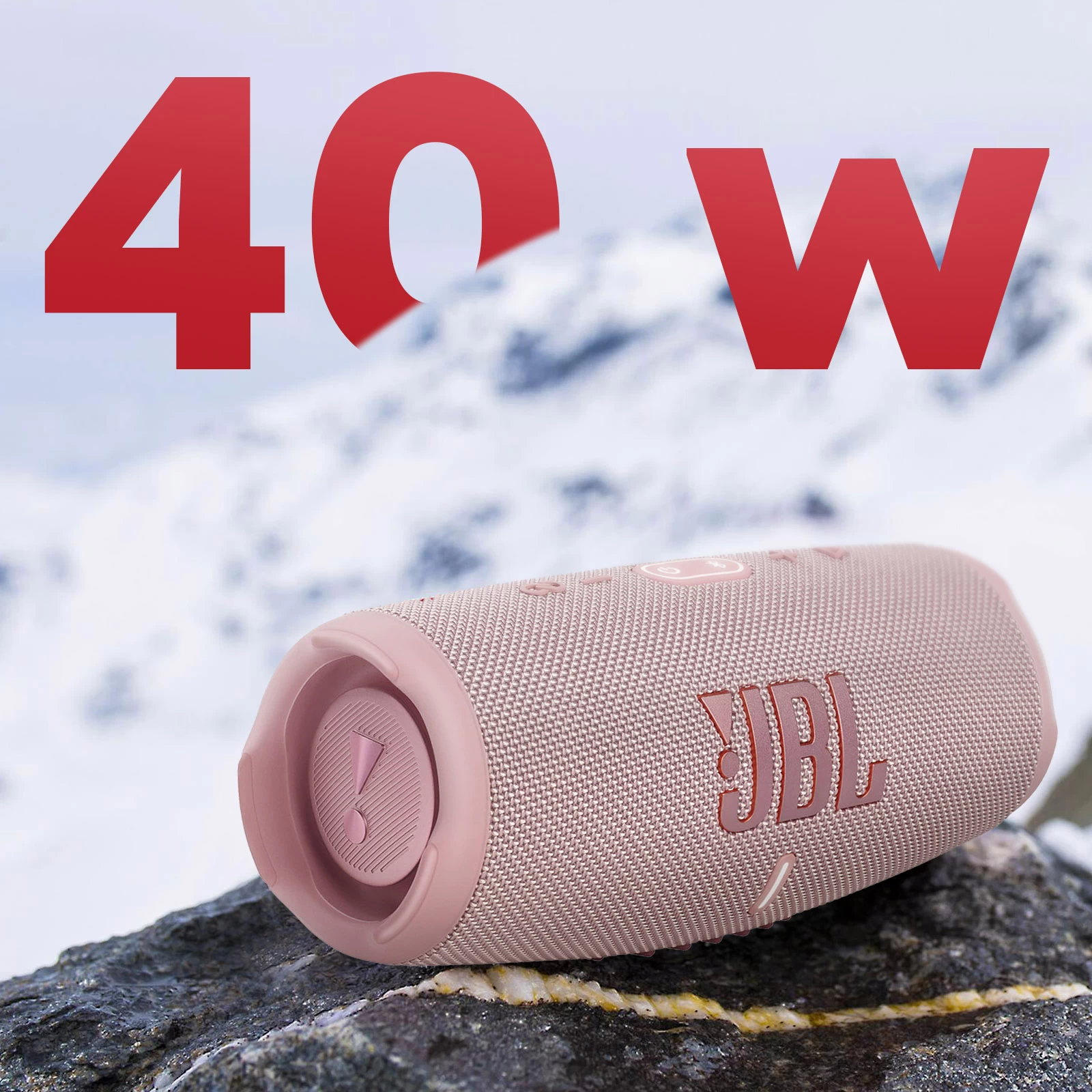 Enceinte Bluetooth JBL Charge 5, Étanche IP67 + Powerbank Intégré - Autonomie 20H - Rose 7 Enceinte Bluetooth JBL Charge 5, Étanche IP67 + Powerbank Intégré - Autonomie 20H - Rose – Image 5