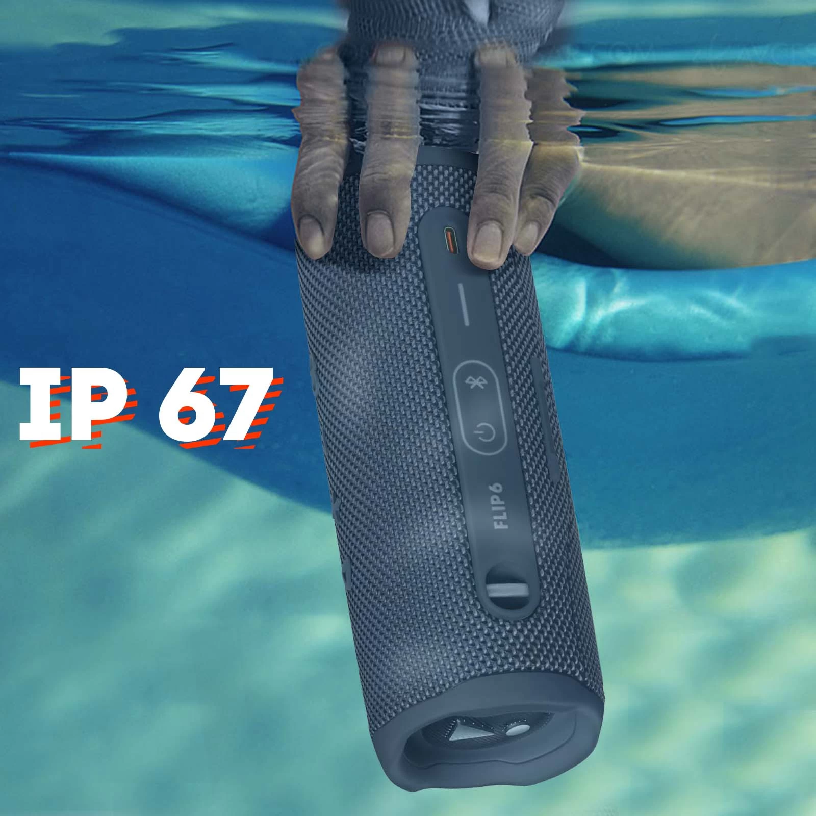 Enceinte Sans-fil JBL Flip 6, Son Harman Ultra-puissant, Étanche IP67 - Autonomie 12H - Bleu 4 Enceinte Sans-fil JBL Flip 6, Son Harman Ultra-puissant, Étanche IP67 - Autonomie 12H - Bleu – Image 2