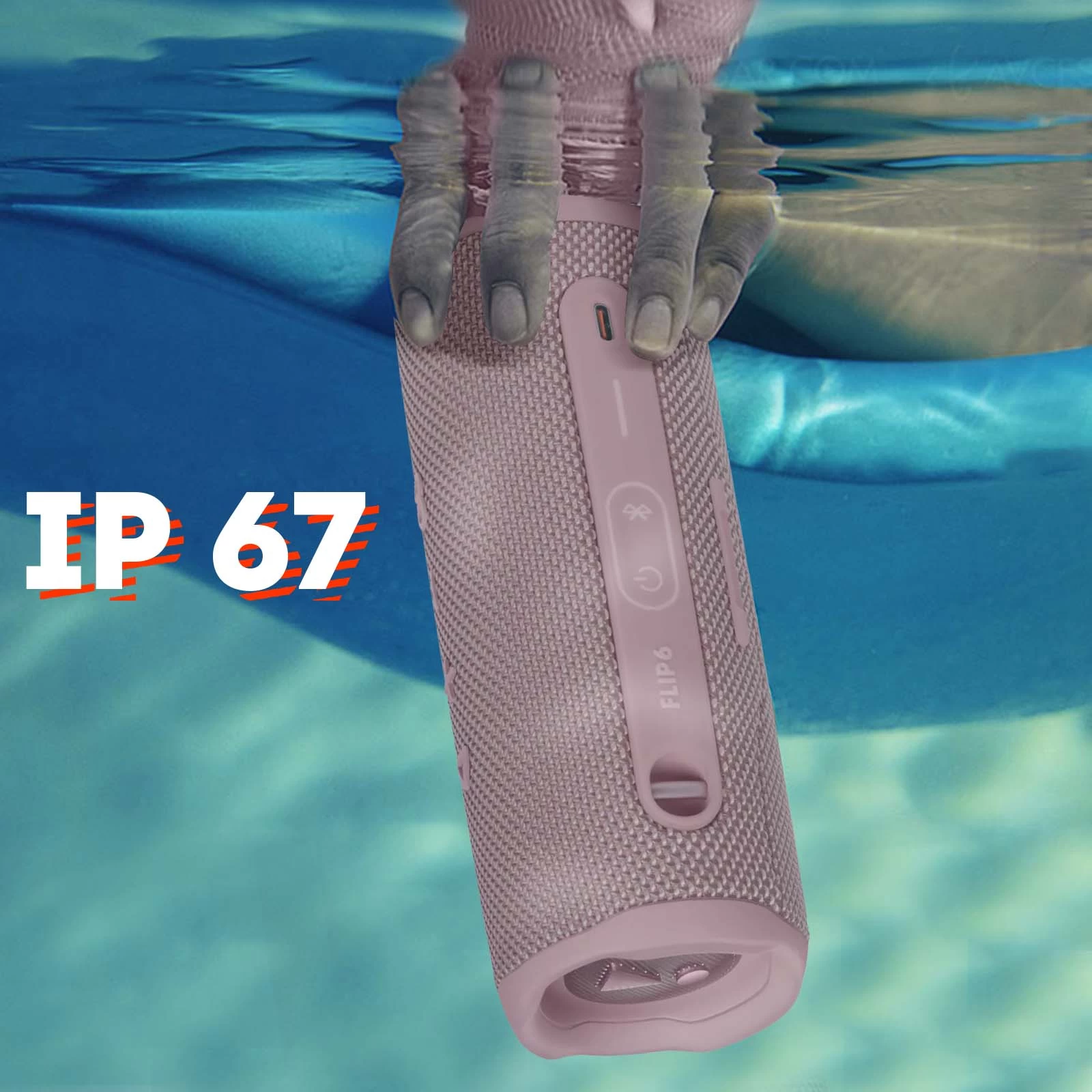 Enceinte Sans-fil JBL Flip 6, Son Harman Ultra-puissant, Étanche IP67 - Autonomie 12H - Rose 4 Enceinte Sans-fil JBL Flip 6, Son Harman Ultra-puissant, Étanche IP67 - Autonomie 12H - Rose – Image 2