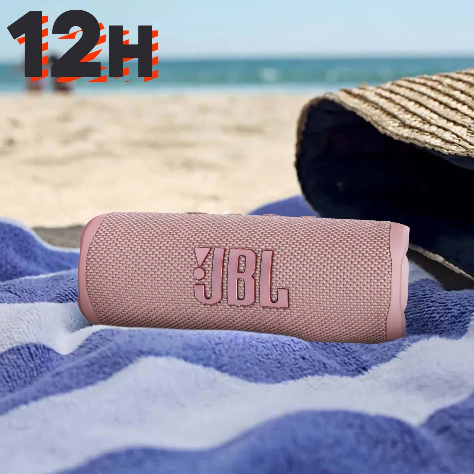 Enceinte Sans-fil JBL Flip 6, Son Harman Ultra-puissant, Étanche IP67 - Autonomie 12H - Rose 7 Enceinte Sans-fil JBL Flip 6, Son Harman Ultra-puissant, Étanche IP67 - Autonomie 12H - Rose – Image 5