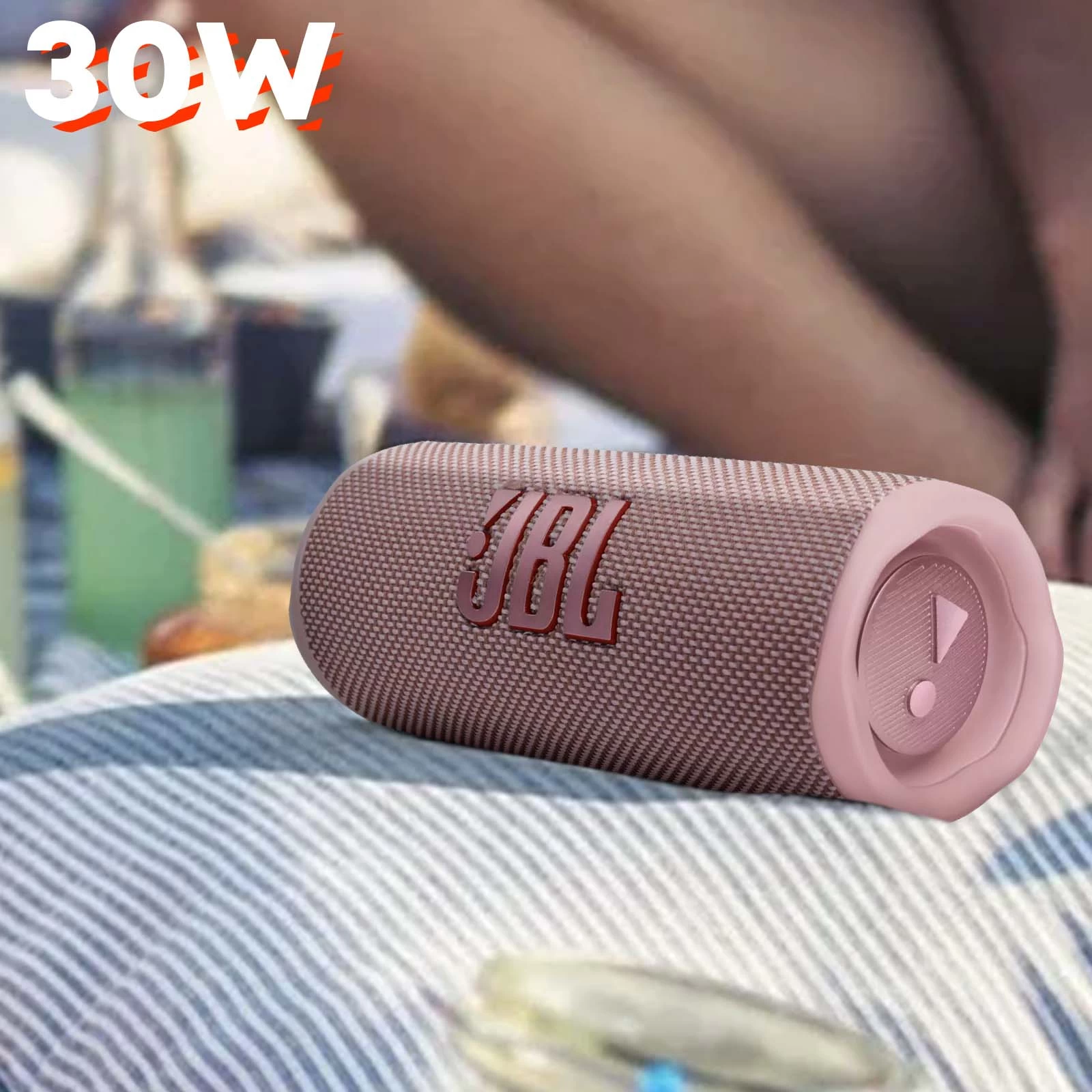 Enceinte Sans-fil JBL Flip 6, Son Harman Ultra-puissant, Étanche IP67 - Autonomie 12H - Rose 9 Enceinte Sans-fil JBL Flip 6, Son Harman Ultra-puissant, Étanche IP67 - Autonomie 12H - Rose – Image 7