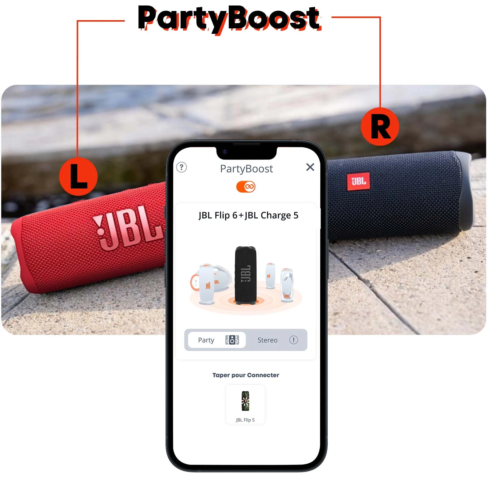Enceinte Sans-fil JBL Flip 6, Son Harman Ultra-puissant, Étanche IP67 - Autonomie 12H - Rouge 6 Enceinte Sans-fil JBL Flip 6, Son Harman Ultra-puissant, Étanche IP67 - Autonomie 12H - Rouge – Image 4
