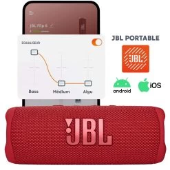 Enceinte Sans-fil JBL Flip 6, Son Harman Ultra-puissant, Étanche IP67 - Autonomie 12H - Rouge 17 Enceinte Sans-fil JBL Flip 6, Son Harman Ultra-puissant, Étanche IP67 - Autonomie 12H - Rouge -Musique recherchée. spik jbl flip6 rd 6