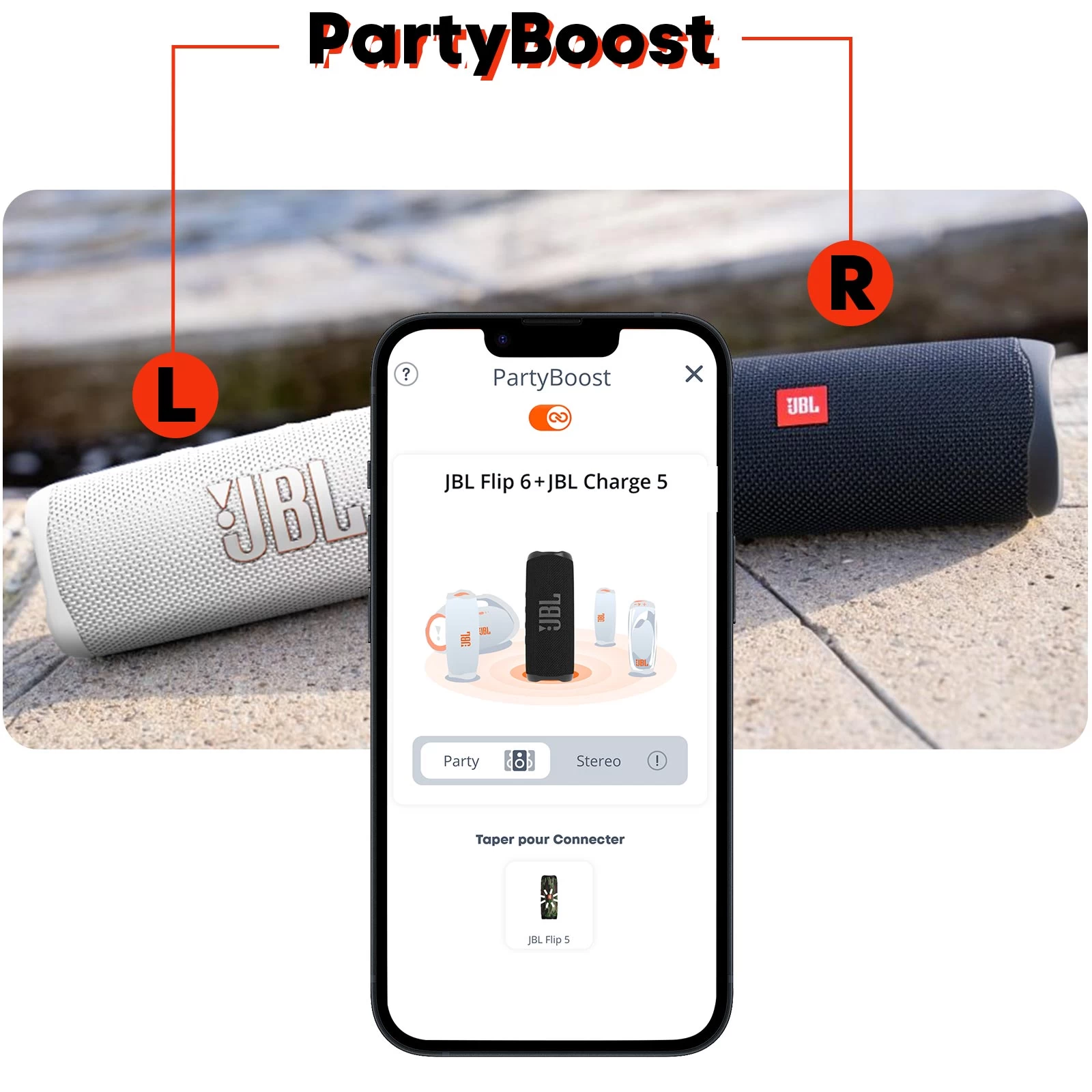 Enceinte Sans-fil JBL Flip 6, Son Harman Ultra-puissant, Étanche IP67 - Autonomie 12H - Blanc 6 Enceinte Sans-fil JBL Flip 6, Son Harman Ultra-puissant, Étanche IP67 - Autonomie 12H - Blanc – Image 4