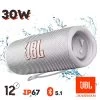 Enceinte Sans-fil JBL Flip 6, Son Harman Ultra-puissant, Étanche IP67 - Autonomie 12H - Blanc
