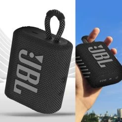 Enceinte Bluetooth JBL Go 3, Étanche IP67 Ultra-compact Avec Son Puissant - Autonomie 5H - Noir 14 Enceinte Bluetooth JBL Go 3, Étanche IP67 Ultra-compact Avec Son Puissant - Autonomie 5H - Noir -Musique recherchée. spik jbl go3 bk 5