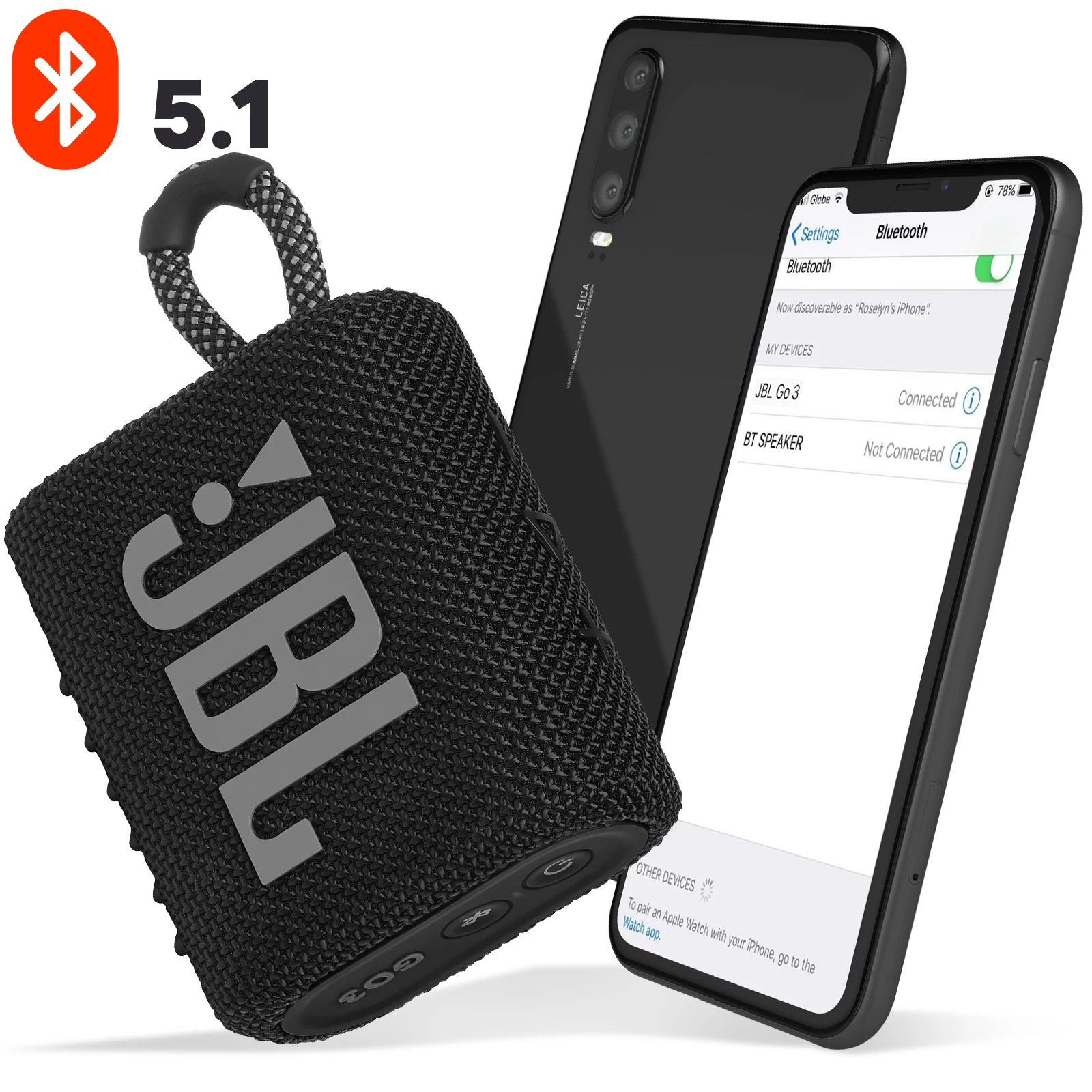 Enceinte Bluetooth JBL Go 3, Étanche IP67 Ultra-compact Avec Son Puissant - Autonomie 5H - Noir 9 Enceinte Bluetooth JBL Go 3, Étanche IP67 Ultra-compact Avec Son Puissant - Autonomie 5H - Noir – Image 7