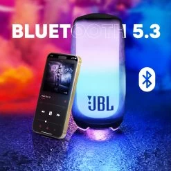 Enceinte JBL Pulse 5 Bluetooth Avec Jeu De Lumière RGB 360°, Etanche - Autonomie 12h -Musique recherchée. spik jbl pulse5 bk 4