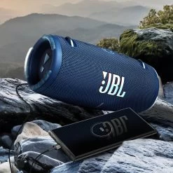 Enceinte Sans Fil JBL Xtreme 3, Basses Profondes Autonomie 15 Heures, Étanche IP67 Avec Sangle - Bleu -Musique recherchée. spik jbl xt3 bl 4