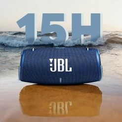 Enceinte Sans Fil JBL Xtreme 3, Basses Profondes Autonomie 15 Heures, Étanche IP67 Avec Sangle - Bleu -Musique recherchée. spik jbl xt3 bl 5