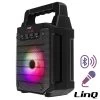 Enceinte Lumineuse Bluetooth, Compatible Micro, LinQ - Noir 2 Enceinte Lumineuse Bluetooth, Compatible Micro, LinQ - Noir -Musique recherchée. spik linq 1085 bk r