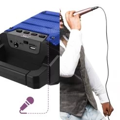 Enceinte Lumineuse Bluetooth, Compatible Micro, LinQ - Bleu -Musique recherchée. spik linq 1085 bl 10