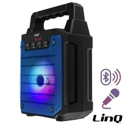 Enceinte Lumineuse Bluetooth, Compatible Micro, LinQ - Bleu