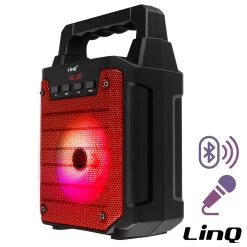 Enceinte Lumineuse Bluetooth, Compatible Micro, LinQ - Rouge
