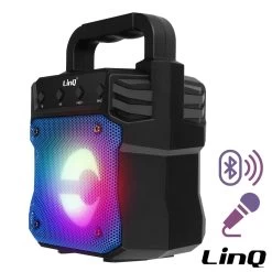 Enceinte Lumineuse Bluetooth, Design Compact Et Portable, LinQ - Bleu
