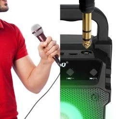 Enceinte Lumineuse Bluetooth, Design Compact Et Portable, LinQ - Gris -Musique recherchée. spik linq 1092 gn 6