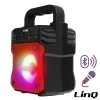 Enceinte Lumineuse Bluetooth, Design Compact Et Portable, LinQ - Rouge -Musique recherchée. spik linq 1092 rd r