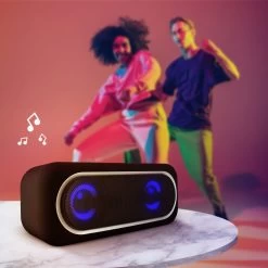 Enceinte Bluetooth Sans-fil, Radio FM à LED, Son Stéréo Puissant 6W LinQ - Noir 14 Enceinte Bluetooth Sans-fil, Radio FM à LED, Son Stéréo Puissant 6W LinQ - Noir -Musique recherchée. spik linq bk kb604 5