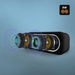 Enceinte Bluetooth Sans-fil, Radio FM à LED, Son Stéréo Puissant 6W LinQ - Noir 15 Enceinte Bluetooth Sans-fil, Radio FM à LED, Son Stéréo Puissant 6W LinQ - Noir -Musique recherchée. spik linq bk kb604 6