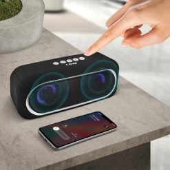 Enceinte Bluetooth Sans-fil, Radio FM à LED, Son Stéréo Puissant 6W LinQ - Noir 16 Enceinte Bluetooth Sans-fil, Radio FM à LED, Son Stéréo Puissant 6W LinQ - Noir -Musique recherchée. spik linq bk kb604 7