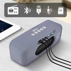 Enceinte Bluetooth Sans-fil, Son De Qualité 3W X 2 / LED RVB, LinQ - Gris 13 Enceinte Bluetooth Sans-fil, Son De Qualité 3W X 2 / LED RVB, LinQ - Gris -Musique recherchée. spik linq gy kb604 4