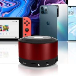 Mini Enceinte Bluetooth Venus Ronde - Rouge -Musique recherchée. spik n8 rd 9