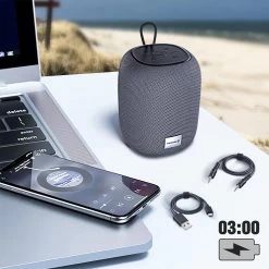 Enceinte Bluetooth 5.2 Son Puissant 15W Étanche IPX4, Swissten New Sound-X - Noir -Musique recherchée. spik swiss soundx 9