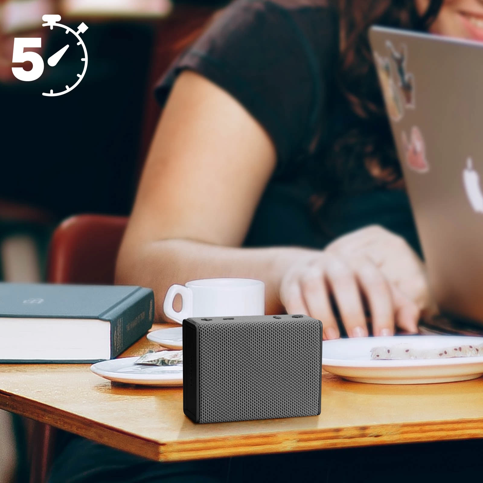 Enceinte Bluetooth Portable Certifiée IPX5, Autonomie 5H, Bigben Sydney Urbanista - Noir 8 Enceinte Bluetooth Portable Certifiée IPX5, Autonomie 5H, Bigben Sydney Urbanista - Noir – Image 6