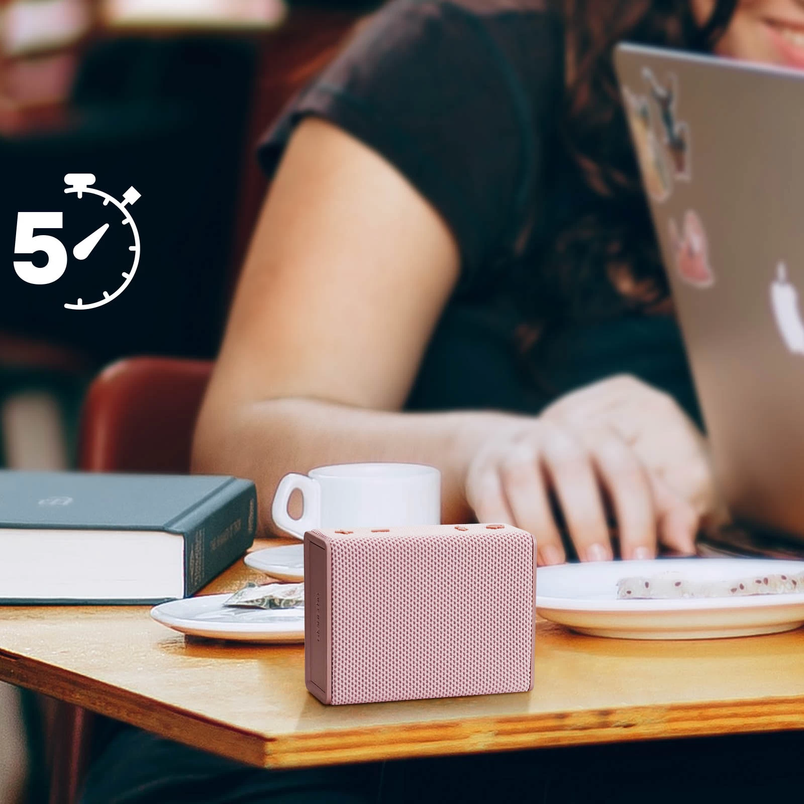 Enceinte Bluetooth Portable Certifiée IPX5, Autonomie 5H, Bigben Sydney Urbanista - Rose 8 Enceinte Bluetooth Portable Certifiée IPX5, Autonomie 5H, Bigben Sydney Urbanista - Rose – Image 6