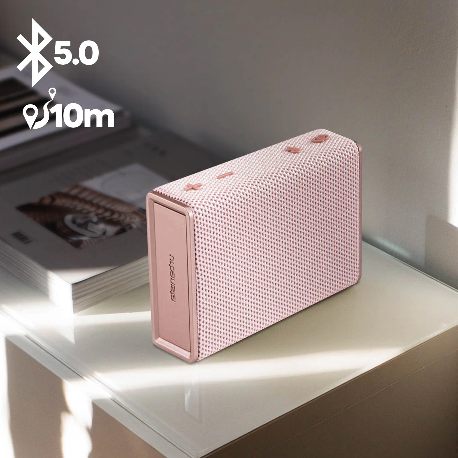 Enceinte Bluetooth Portable Certifiée IPX5, Autonomie 5H, Bigben Sydney Urbanista - Rose 9 Enceinte Bluetooth Portable Certifiée IPX5, Autonomie 5H, Bigben Sydney Urbanista - Rose – Image 7