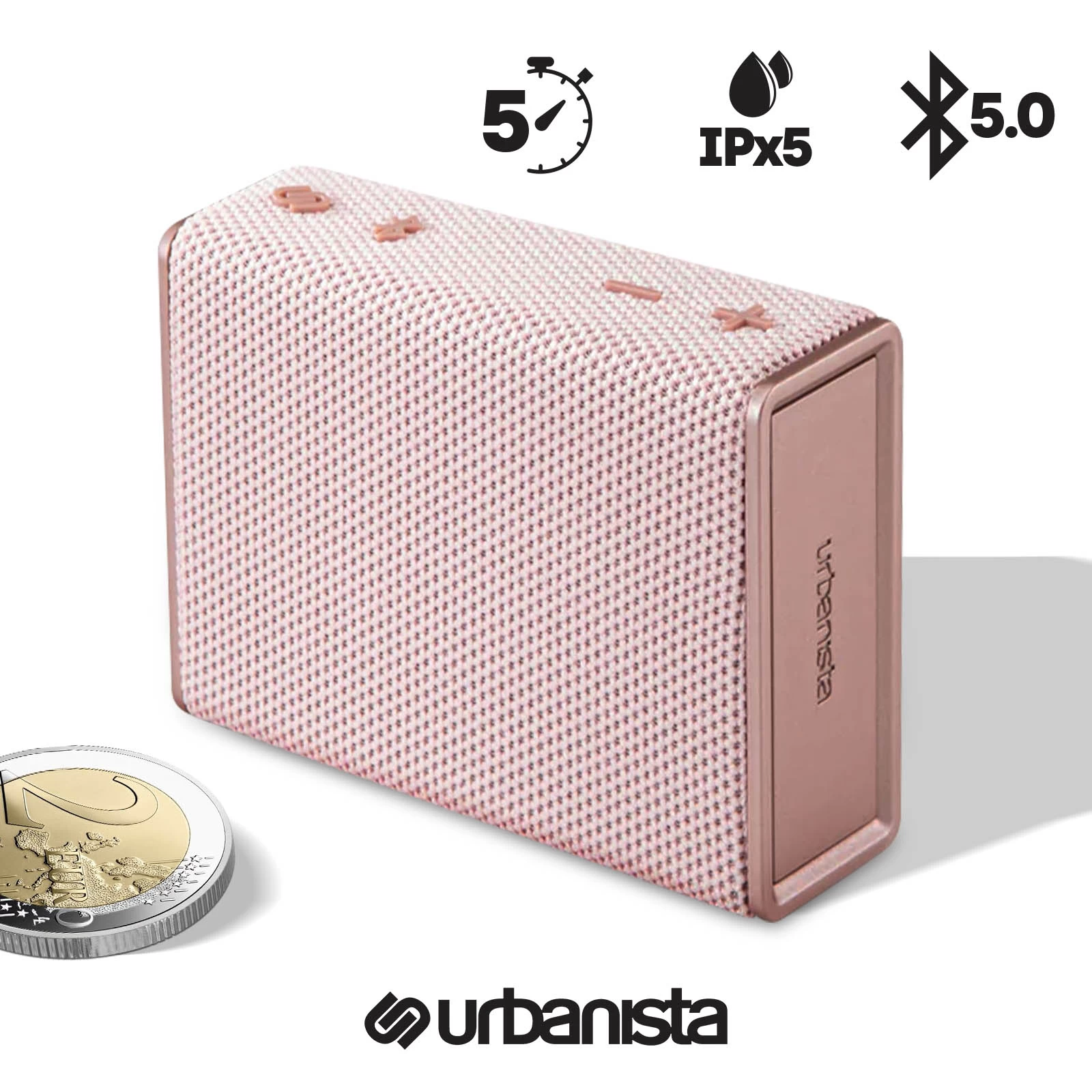 Enceinte Bluetooth Portable Certifiée IPX5, Autonomie 5H, Bigben Sydney Urbanista - Rose 3 Enceinte Bluetooth Portable Certifiée IPX5, Autonomie 5H, Bigben Sydney Urbanista - Rose