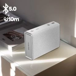 Enceinte Bluetooth Portable Certifiée IPX5, Autonomie 5H, Bigben Sydney Urbanista - Blanc -Musique recherchée. spik urba syd wh 7