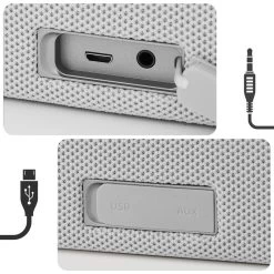 Enceinte Bluetooth Portable Certifiée IPX5, Autonomie 5H, Bigben Sydney Urbanista - Blanc -Musique recherchée. spik urba syd wh 9