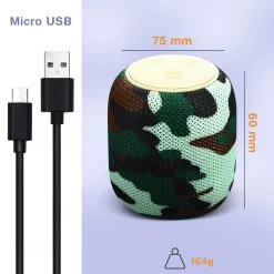 Mini Enceinte Bluetooth Ultra-compact, Portable Avec Dragonne - Vert -Musique recherchée. spik ws305 gn 8