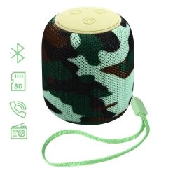 Mini Enceinte Bluetooth Ultra-compact, Portable Avec Dragonne - Vert