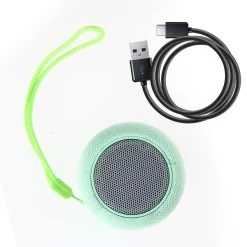 Mini Enceinte Bluetooth 5.0, Radio FM Et Micro Avec Dragonne, WSY01 - Vert -Musique recherchée. spik y01 gn 11