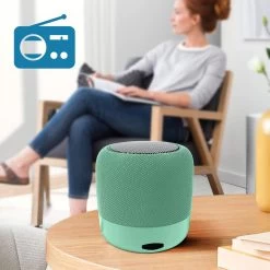 Mini Enceinte Bluetooth 5.0, Radio FM Et Micro Avec Dragonne, WSY01 - Vert -Musique recherchée. spik y01 gn 3