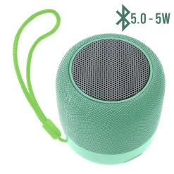 Mini Enceinte Bluetooth 5.0, Radio FM Et Micro Avec Dragonne, WSY01 - Vert