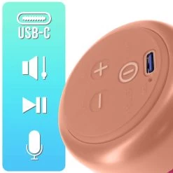 Mini Enceinte Bluetooth 5.0, Radio FM Et Micro Avec Dragonne, WSY01 - Rose -Musique recherchée. spik y01 pk 6