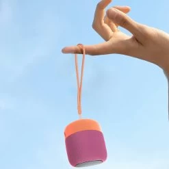 Mini Enceinte Bluetooth 5.0, Radio FM Et Micro Avec Dragonne, WSY01 - Rose -Musique recherchée. spik y01 pk 8 2