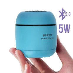 Enceinte Bluetooth 5.0 Portable Micro Et Radio FM Avec Dragonne, WSY06 - Bleu