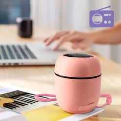 Enceinte Bluetooth 5.0 Portable Micro Et Radio FM Avec Dragonne, WSY06 - Rose -Musique recherchée. spik y06 pk 3