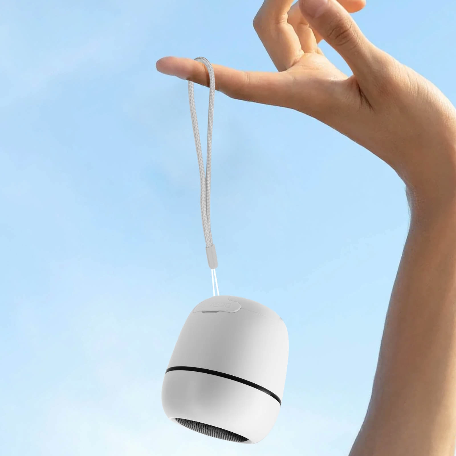 Enceinte Bluetooth 5.0 Portable Micro Et Radio FM Avec Dragonne, WSY06 - Blanc 10 Enceinte Bluetooth 5.0 Portable Micro Et Radio FM Avec Dragonne, WSY06 - Blanc – Image 8