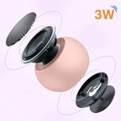 Mini Enceinte Bluetooth, Haut-Parleur 3W Avec Déclencheur D'Appareil Photo - Rose 14 Mini Enceinte Bluetooth, Haut-Parleur 3W Avec Déclencheur D'Appareil Photo - Rose -Musique recherchée. spik y3 pk 3