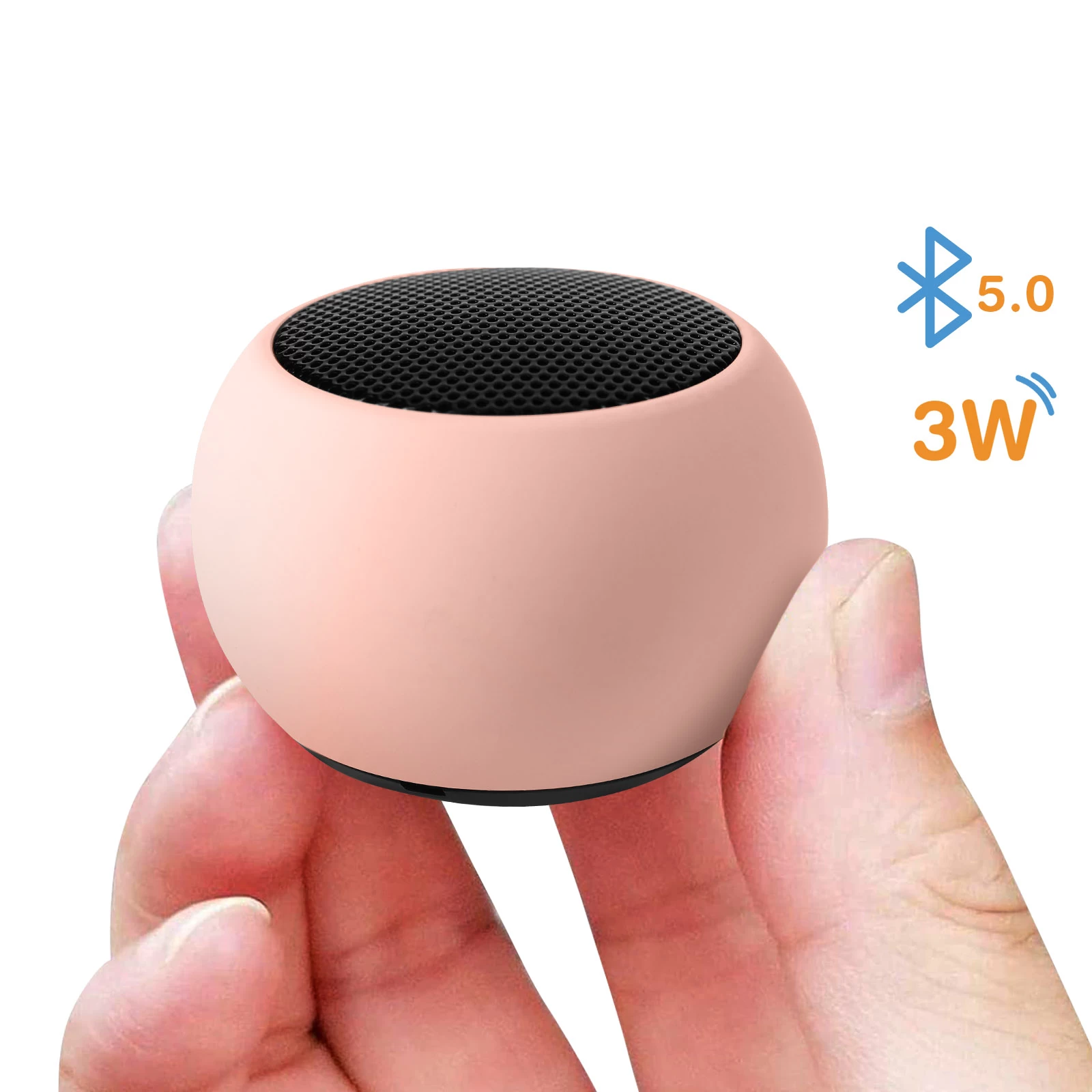 Mini Enceinte Bluetooth, Haut-Parleur 3W Avec Déclencheur D'Appareil Photo - Rose 3 Mini Enceinte Bluetooth, Haut-Parleur 3W Avec Déclencheur D'Appareil Photo - Rose