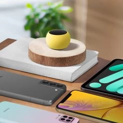 Mini Enceinte Bluetooth, Haut-Parleur 3W Avec Déclencheur D'Appareil Photo - Jaune -Musique recherchée. spik y3 yl 10