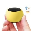 Mini Enceinte Bluetooth, Haut-Parleur 3W Avec Déclencheur D'Appareil Photo - Jaune -Musique recherchée. spik y3 yl r